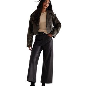 Maeve Black Wide Leg Trousers